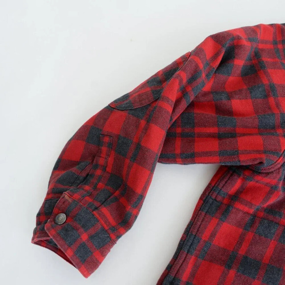 Wind River Red &  Grey Checker Print Button Up Sherpa Like Lined Shacket 3XL - Picture 9 of 12